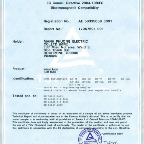 Giấy Chứng Nhận 2