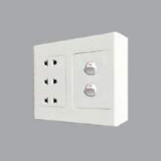 BỘ CÔNG TẮC Ổ CẮM ĐÔI Seri A20B23U2N  