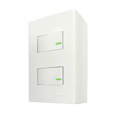 Bộ công tắc đơn 2 công tắc và đế nổi đơn mã A60B12N