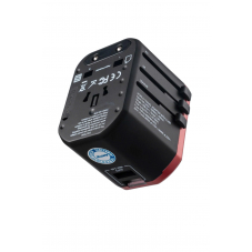 Ổ cắm du lịch đa năng, chân cắm kiểu Châu Âu, Úc, Mỹ Tích hợp 2 sạc USB mã TA5