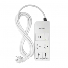 Ổ cắm di động 3 ổ cắm, Tích hợp sạc USB, type C và công tắc 1 chiều AM6S4