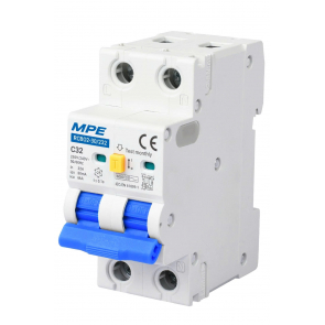 Cầu dao bảo vệ dòng rò quá tải RCBO2, 2 cực, 32A, 30mA, 6kA mã RCBO2-30/232