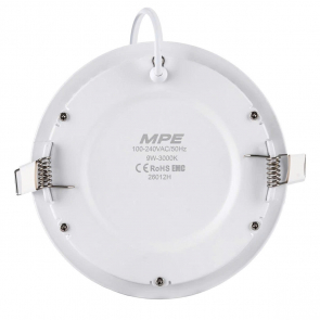 LED Panel âm trần nhôm mặt tròn 9W ánh sáng vàng RPL-9V