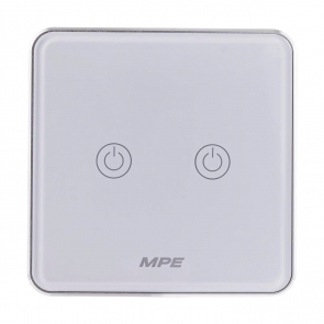 Mặt 2 công tắc hình vuông, điều khiển Zigbee SWV2/ZB