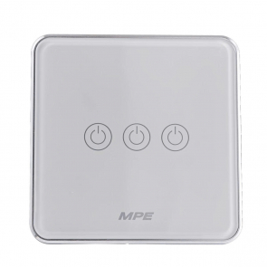 Mặt 3 công tắc hình vuông, điều khiển Zigbee SWV3/ZB