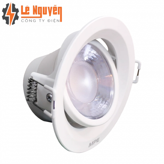 LED Downlight âm trần Chiếu điểm, Điều chỉnh hướng sáng, mặt tròn 9W ánh sáng trắng DLA2R-9T