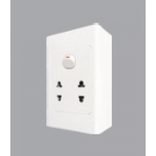 BỘ CÔNG TẮC Ổ CẮM ĐƠN Seri A20B12U1N  