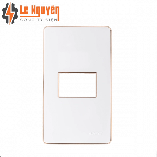 Mặt A60 dùng cho 1 thiết bị viền vàng KT120x70mm mã A601G