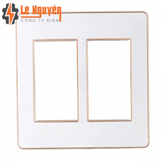 Mặt A60 dùng cho 4,5,6 thiết bị viền vàng KT116x120mm mã A60456G