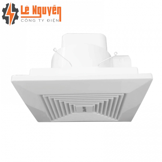 Quạt hút âm trần có mặt che bảo vệ, mặt vuông, đục lỗ trần 200mm mã AFC-130