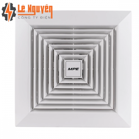 Quạt hút âm trần mô tơ bạc đạn, mặt vuông, đục lỗ trần 230mm mã AFC2-250