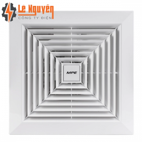 Quạt hút âm trần mô tơ bạc đạn, mặt vuông, đục lỗ trần 258mm mã AFC2-300