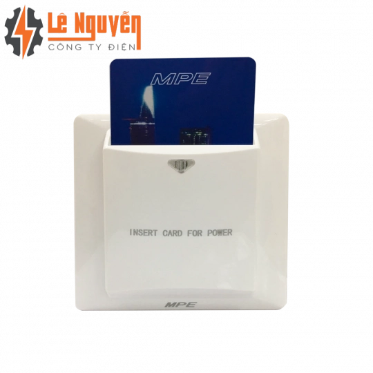 Bộ công tắc dùng thẻ 25A có thời gian chậm KT86x86mm mã BKT