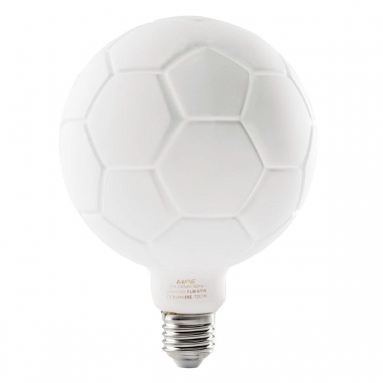 LED Bulb Filament hình trái banh thân đèn màu Milky 6W ánh sáng trắng FLM-8/FB