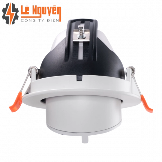 LED Downlight âm trần Chiếu điểm, Điều chỉnh hướng sáng 12W ánh sáng vàng DLA-12V