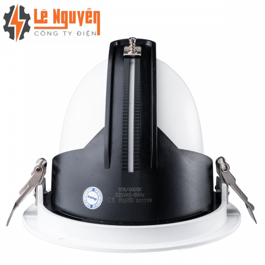 LED Downlight âm trần Chiếu điểm, Điều chỉnh hướng sáng 35W ánh sáng vàng DLA-35V