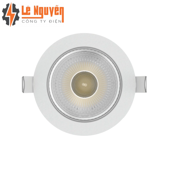 LED Downlight âm trần Chiếu điểm, Điều chỉnh hướng sáng, mặt tròn 7W 3 màu ánh sáng DLA2-7