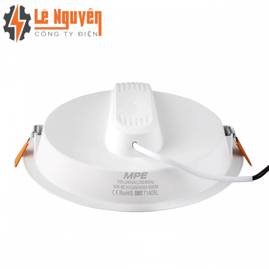 LED Downlight âm trần nhựa 18W - 3 chế độ màu DLE-18/3C
