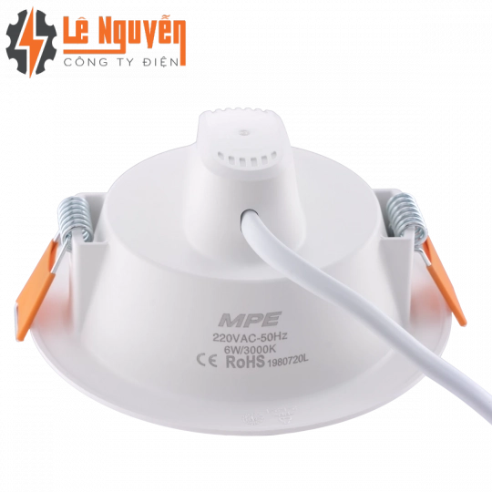 LED Downlight âm trần nhựa 6W - 3 chế độ màu DLEL-6/3C