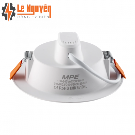 LED Downlight âm trần nhựa 9W - 3 chế độ màu DLEL-9/3C