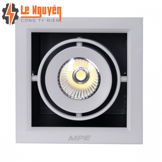 LED Downlight âm trần Chiếu điểm 1 đèn 12W ánh sáng vàng DLS-112V