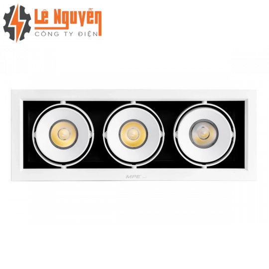 LED Downlight âm trần Chiếu điểm 3 đèn 20W ánh sáng trung tính DLS-320N