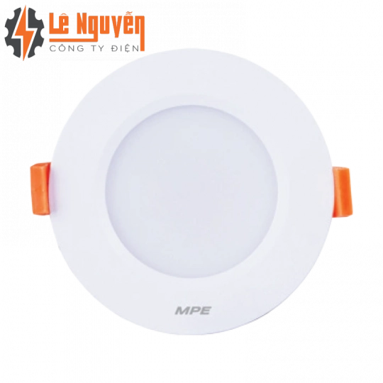 LED Downlight âm trần nhôm, viền trắng 7W ánh sáng trắng DLT-7T