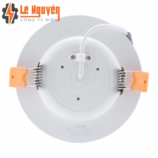 LED Downlight âm trần nhôm, viền trắng 7W - 3 chế độ màu DLT-7/3C