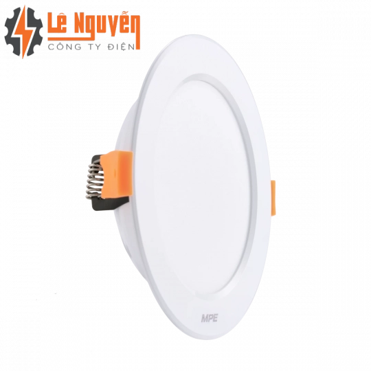 LED Downlight âm trần nhôm, viền trắng 9W, phi lớn - 3 chế độ màu DLTL2-9/3C