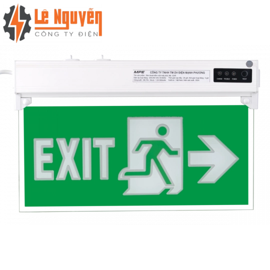 LED Exit đèn báo 1 mặt phải 3W - EXR