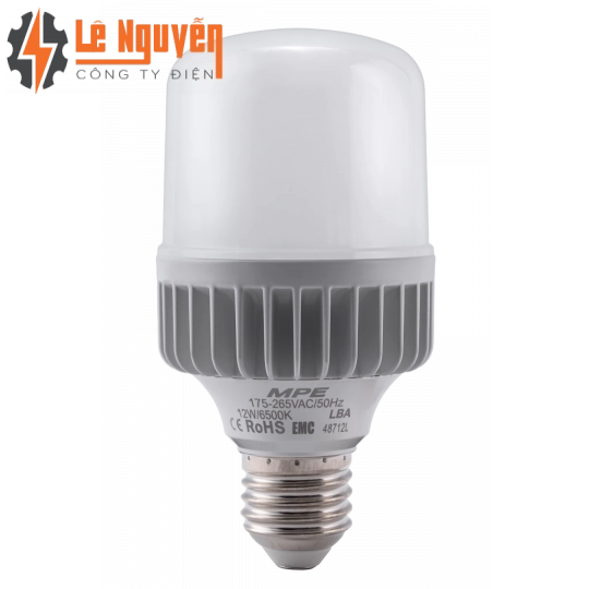 LED Bulb thân nhôm 12W ánh sáng trắng LBA-12T