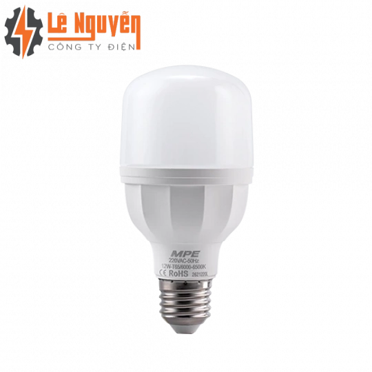LED Bulb thân nhựa 12W ánh sáng trắng LBD2-12T/12V 