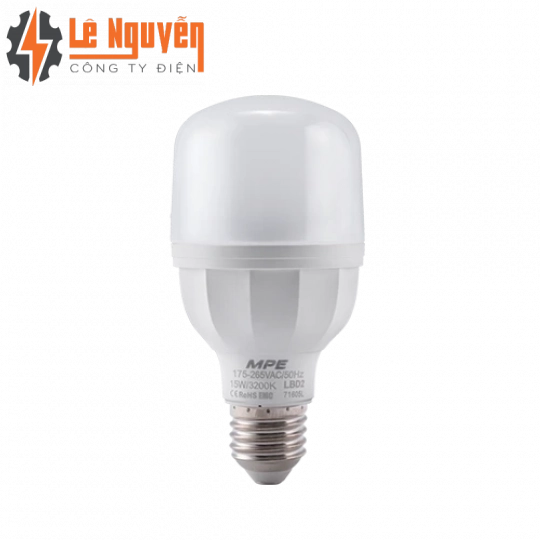 LED Bulb thân nhựa 15W ánh sáng vàng LBD2-15V