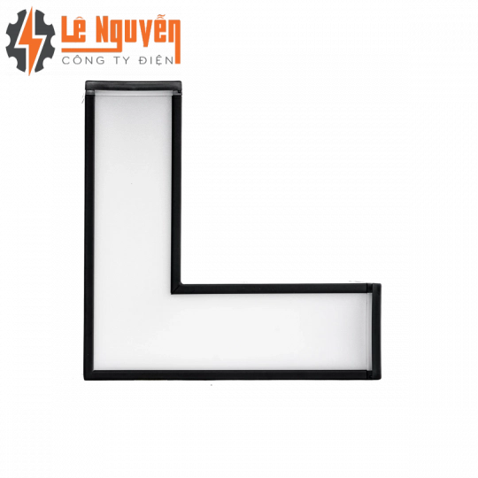Phụ kiện thanh nối L thân màu đen có đèn 8W ánh sáng trắng dùng cho Seri LNC mã LLB-8T