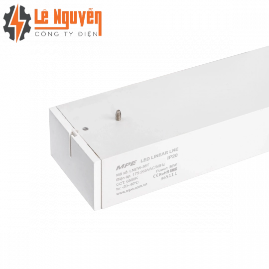 LED thanh thân trắng 36W ánh sáng trung tính LNEW-36N