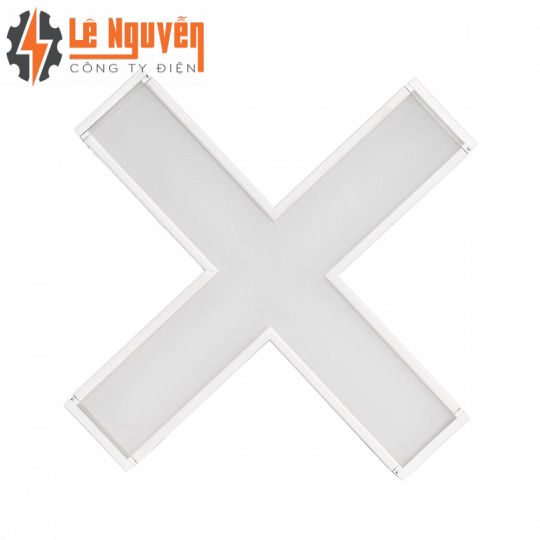 Phụ kiện thanh nối X thân màu trắng có đèn 16W ánh sáng trắng dùng cho Seri LNC mã LXW-16T