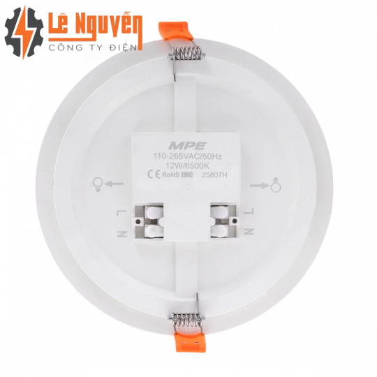 LED Panel âm trần nhựa mặt tròn 12W ánh sáng trắng RPE-12T