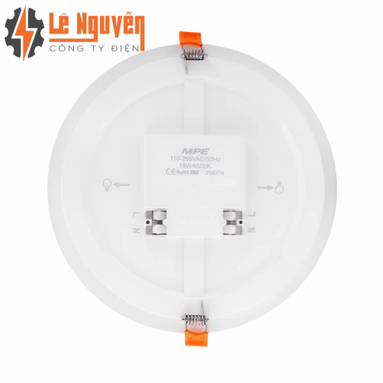LED Panel âm trần nhựa mặt tròn 18W ánh sáng trắng RPE-18T