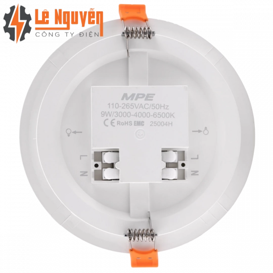 LED Panel âm trần nhựa mặt tròn 9W - 3 chế độ màu RPE-9/3C