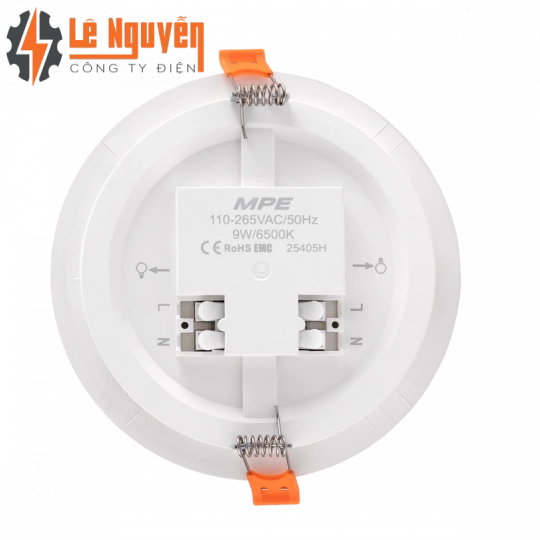 LED Panel âm trần nhựa mặt tròn 9W ánh sáng vàng RPE-9V