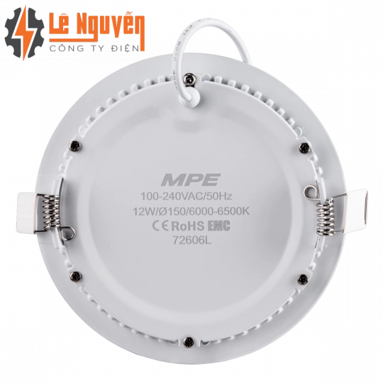 LED Panel âm trần nhôm mặt tròn 12W phi nhỏ ánh sáng trắng RPL-12ST