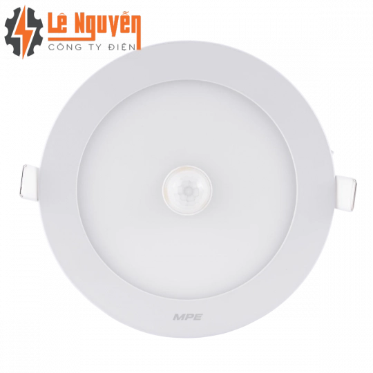 LED Panel âm trần nhôm, mặt tròn, cảm biến chuyển động 12W ánh sáng trắng RPL-12T/MS
