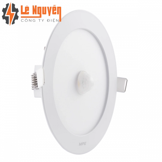 LED Panel âm trần nhôm, mặt tròn, cảm biến chuyển động 12W ánh sáng trắng RPL-12T/MS