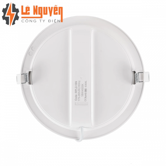 LED Panel âm trần nhựa mặt tròn 18W ánh sáng trung tính RPL2-18N