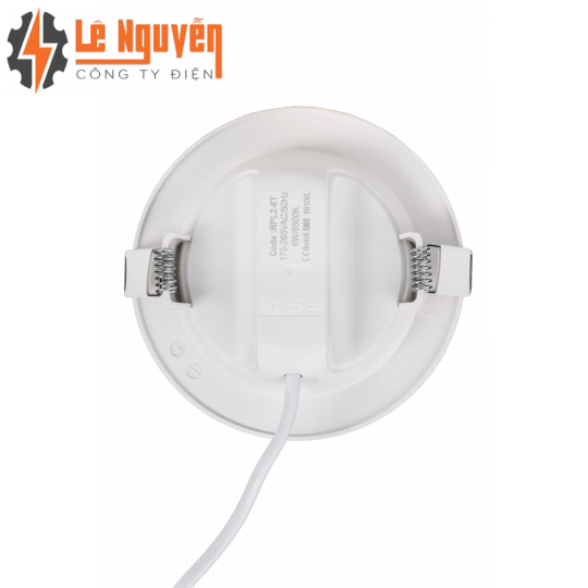 LED Panel âm trần nhựa mặt tròn 6W ánh sáng trắng RPL2-6T