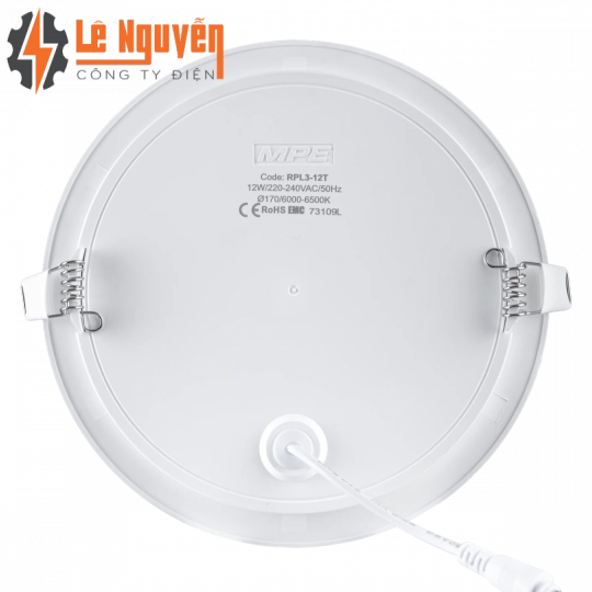 LED Panel âm trần nhựa mặt tròn 12W ánh sáng vàng RPL3-12V