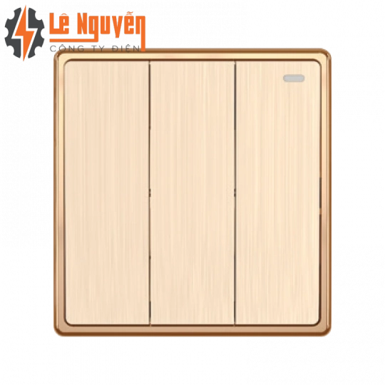 Mặt 3 công tắc 1 chiều 16A - 250V KT86x89mm mã S703