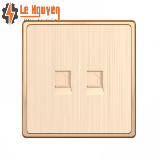 Mặt 2 ổ cắm mạng LAN KT86x89mm mã S7LAN/2