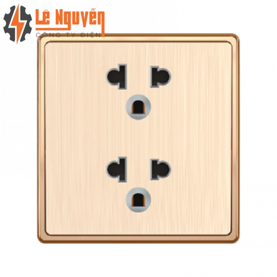 Mặt 2 ổ cắm 3 chấu KT86x89mm mã S7UES2