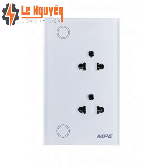 Mặt ổ cắm đôi 3 chấu, điều khiển Wifi SO2/SC